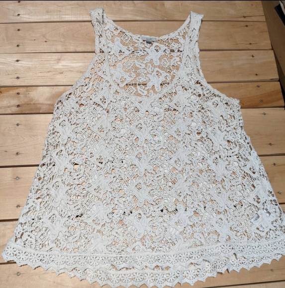 Urban Outfitters Boho Chic Crochet Lace Tank Top - Picture 2 of 7